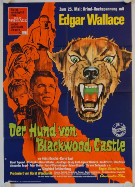 Der Hund von Blackwood Castle originales deutsches Filmplakat